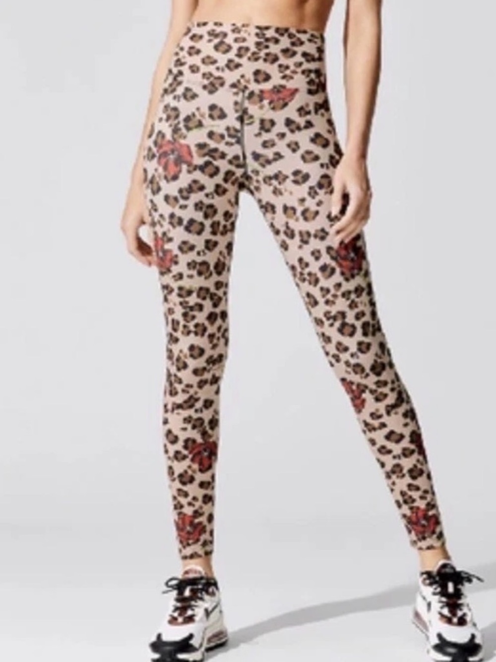 Beach Riot Sport Piper Legging Color Leopard Anenome